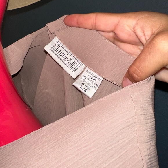 Women's Beige Button Down Shirt - Picture 6 of 9